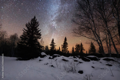 Photos Milky Way Over Algonquin Park In Winter