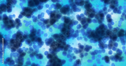 microscopic isolated cancer cells medical illustration