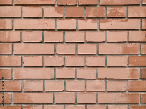 Painted brick wall texture background