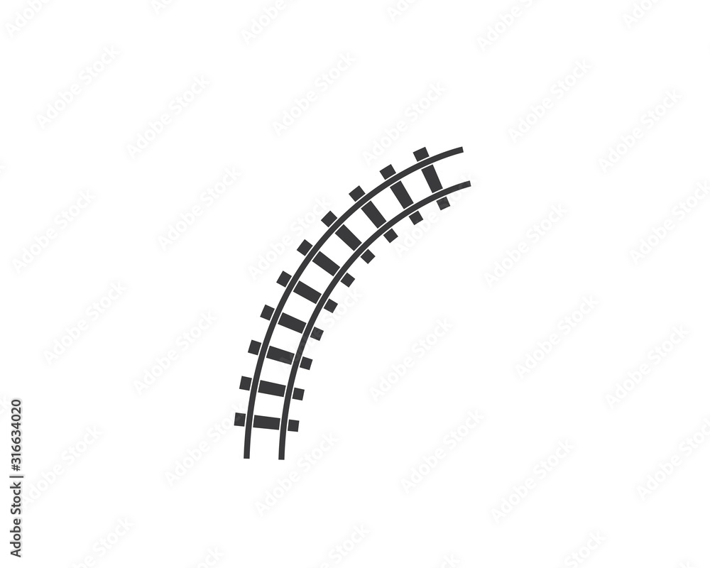 rail way track vector illustration design rail way track vector illustration design