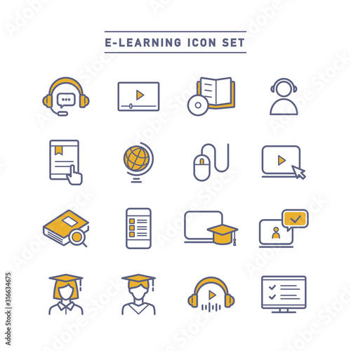 E-LEARNING ICON SET