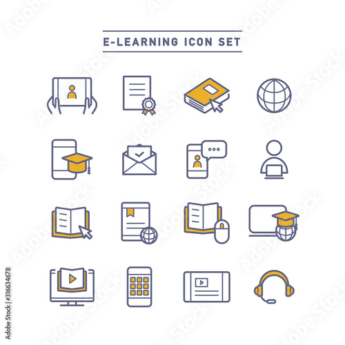 E-LEARNING ICON SET