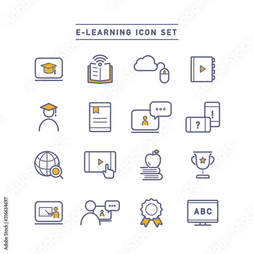 E-LEARNING ICON SET