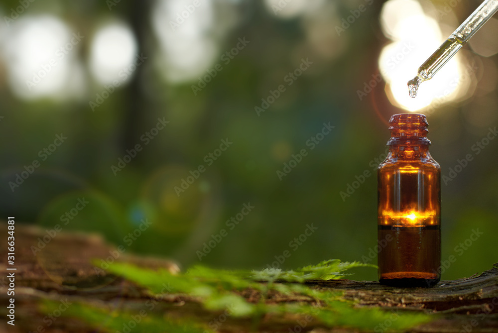 Natural remedies, aromatherapy - dropper & bottle. Natural remedies, aromatherapy - dropper & bottle.
