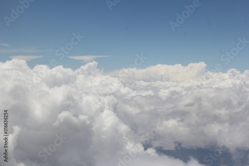 blue sky with clouds