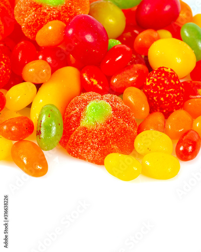 colorful autumn candies isolated on white © Diana Taliun
