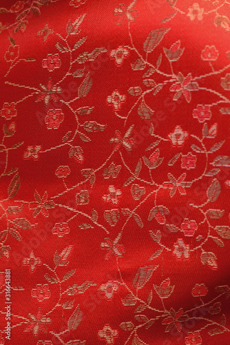 chinese floral pattern fabric