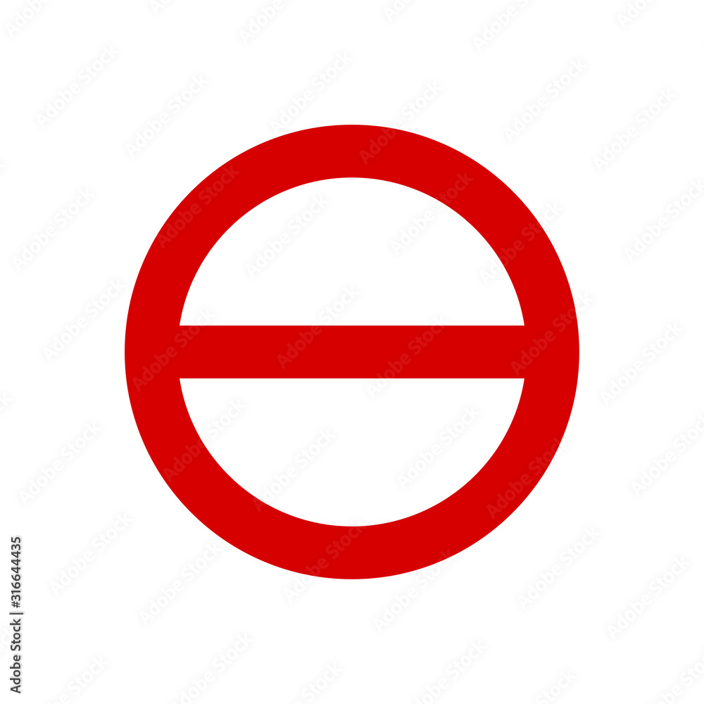 Prohibition symbol icon vector illustration EPS 10 Prohibition symbol icon vector illustration EPS 10