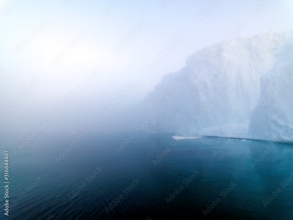 Arctic Icebergs in Ilulissat Ice Fjord, Greenland