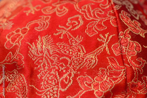 chinese floral pattern fabric