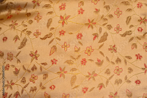 chinese floral pattern fabric