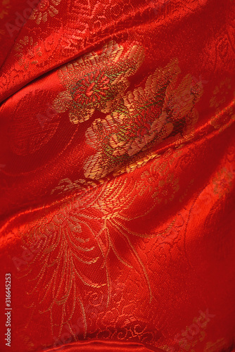 chinese floral pattern fabric