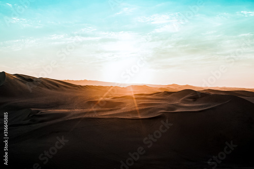 Wüste in Ica in Peru