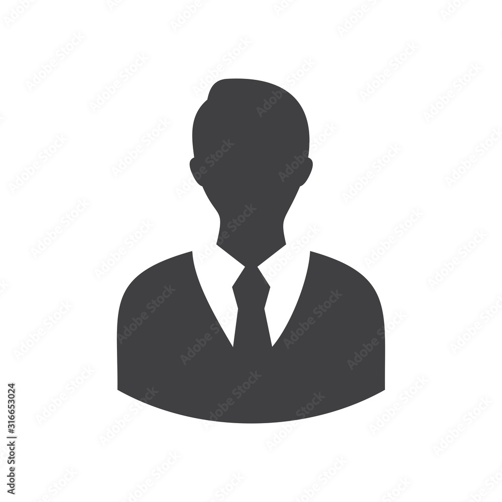 businessman icon, office icon, manager icon