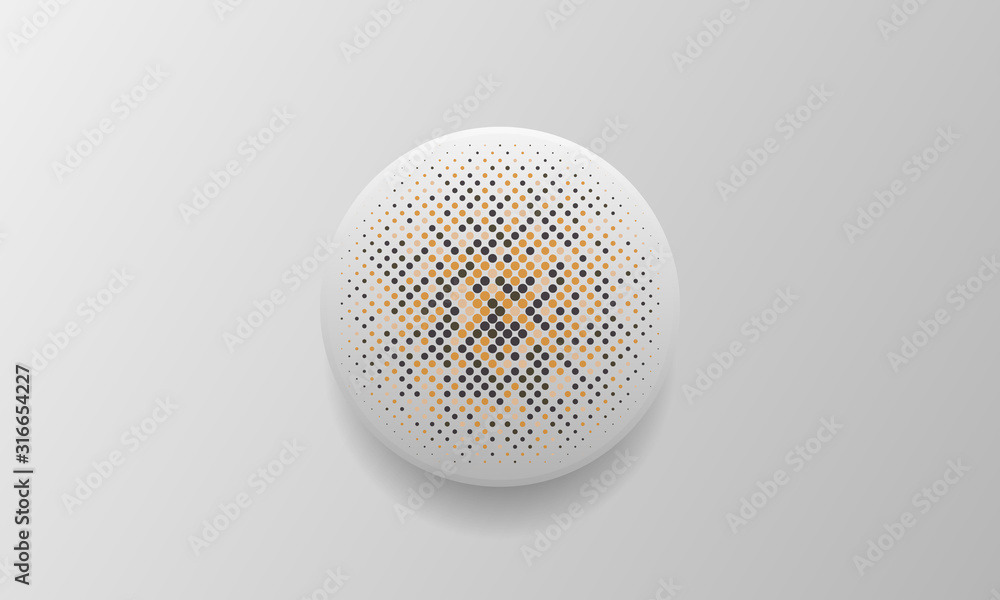 White background with realistic circle shapes. Texture with colorful halftone. Modern background design. White background with realistic circle shapes. Texture with colorful halftone. Modern background design.