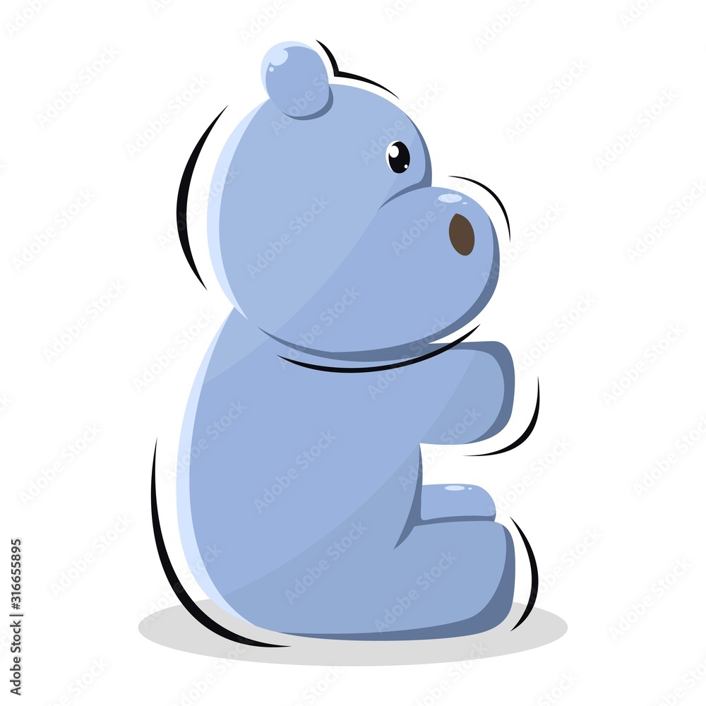 cute hippo mascot design vector premium cute hippo mascot design vector premium