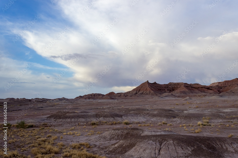 desert clouds over sandstone formations in Arizona