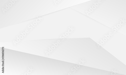 Abstract white and gray gradient background. Modern geometric technology design. Vector illustration.