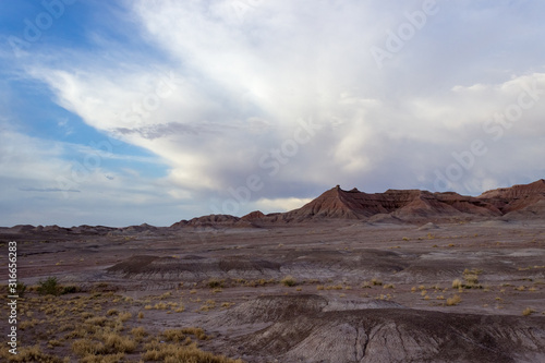 desert clouds over sandstone formations in Arizona
