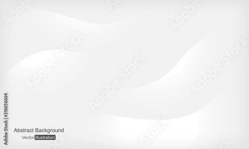 Abstract white and gray gradient background. Modern geometric technology design. Vector illustration.