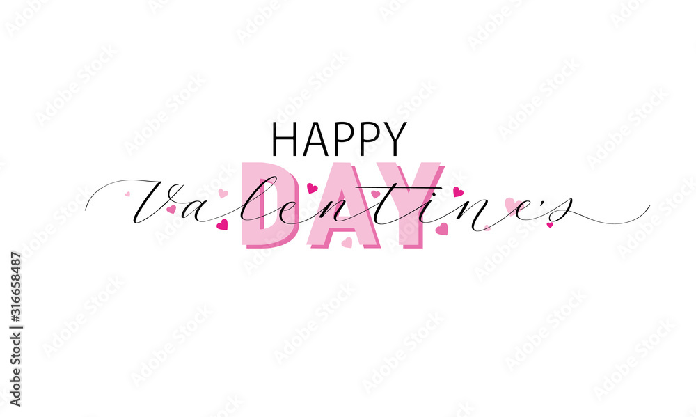Valentine day hearts vector romantic design card