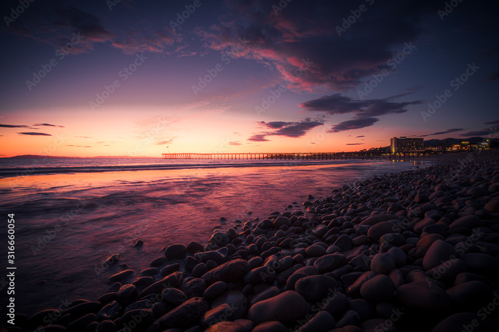 Beautiful Ventura Beach Pier Sunset