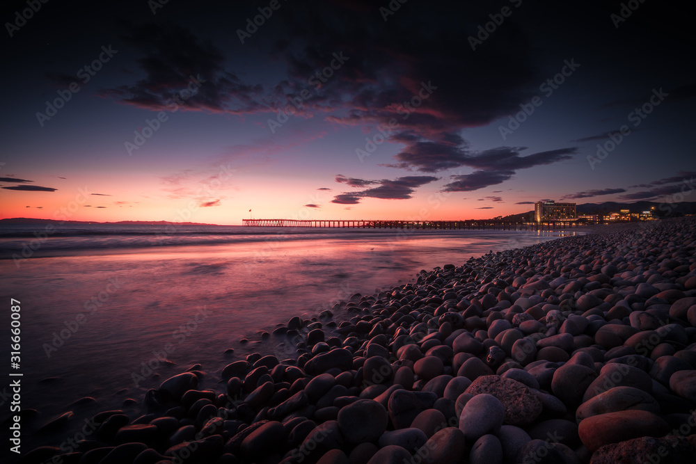 Beautiful Ventura Beach Pier Sunset Beautiful Ventura Beach Pier Sunset