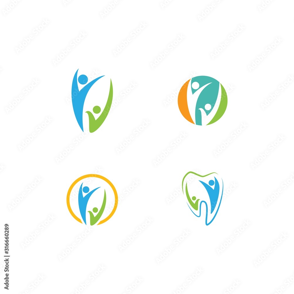 Community, network and social logo Community, network and social logo