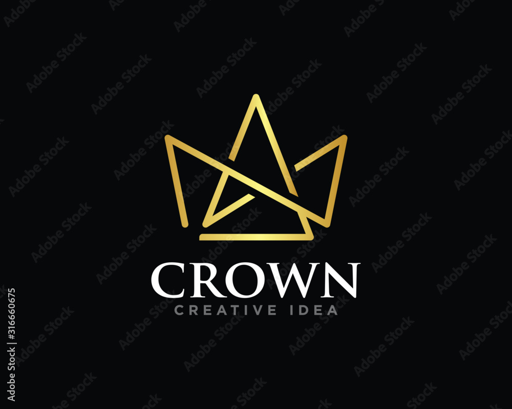 Crown Logo Design Vector Crown Logo Design Vector