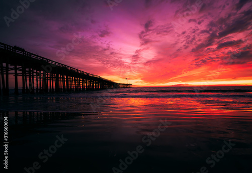 Beautiful beach sunset © Evan