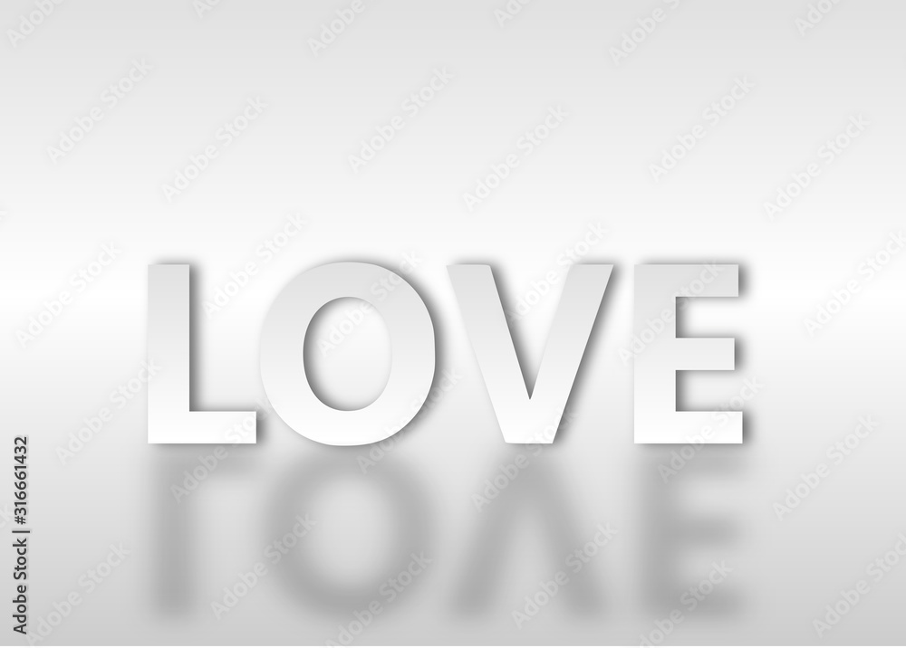 Valentine paper art concept elements such as love text silver lettering on silver background, symbols of love for happy women, mothers, valentines day, birthday, greeting, posters, invitation cards Valentine paper art concept elements such as love text silver lettering on silver background, symbols of love for happy women, mothers, valentines day, birthday, greeting, posters, invitation cards