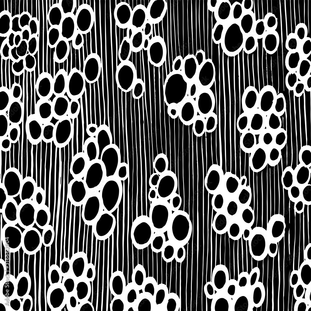 Fototapeta premium Brush pattern. Abstract texture. Grunge background. Vector.