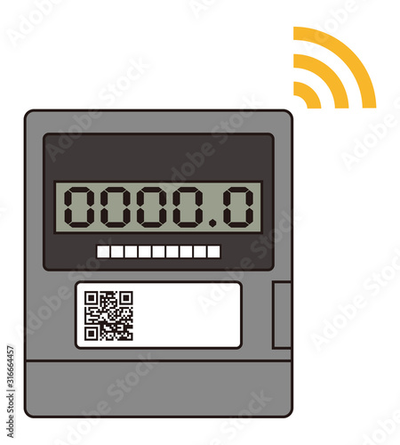 スマートメーター アイコン イラスト ベクター