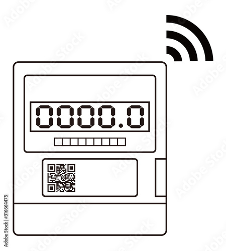 スマートメーター アイコン イラスト ベクター