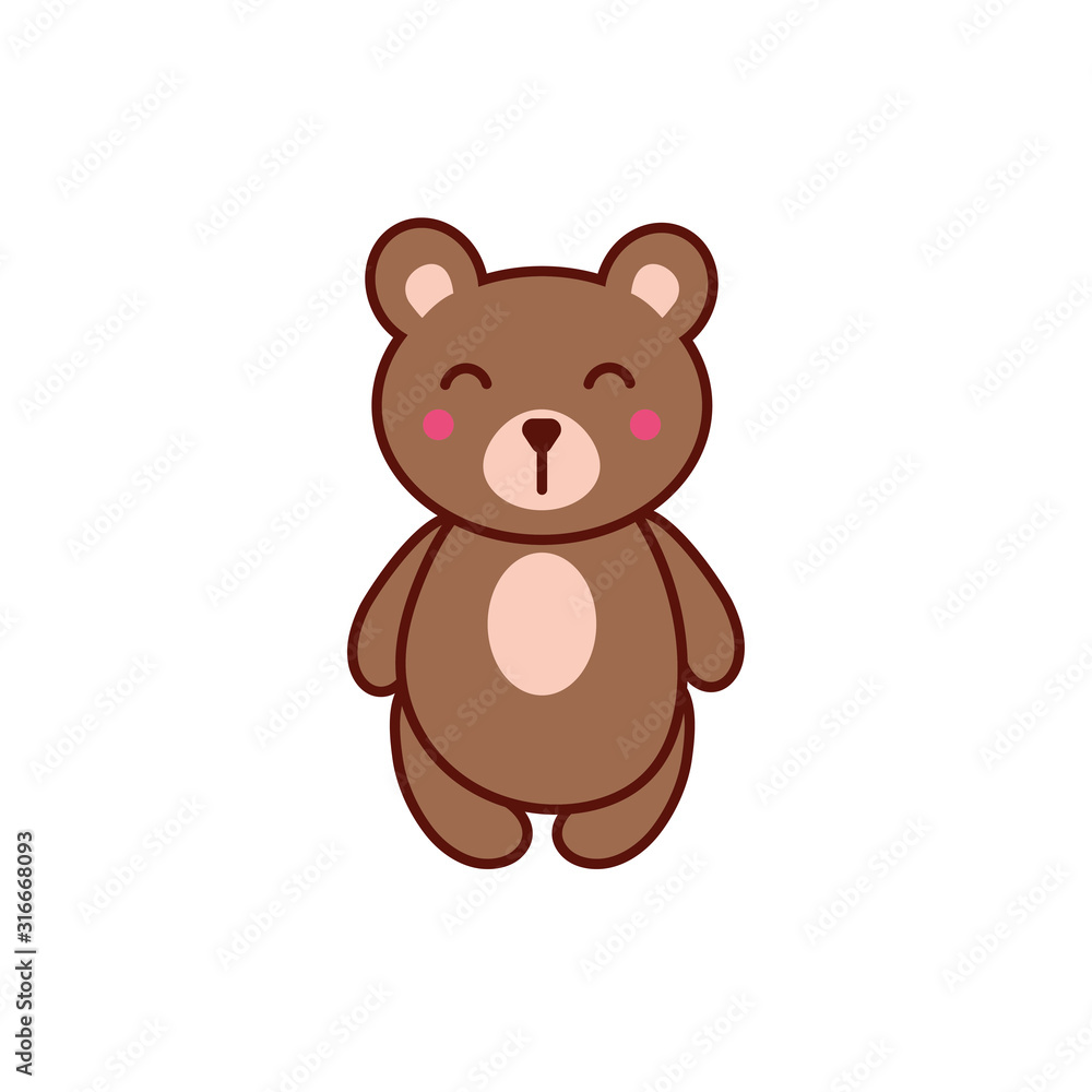 cute bear animal comic character cute bear animal comic character
