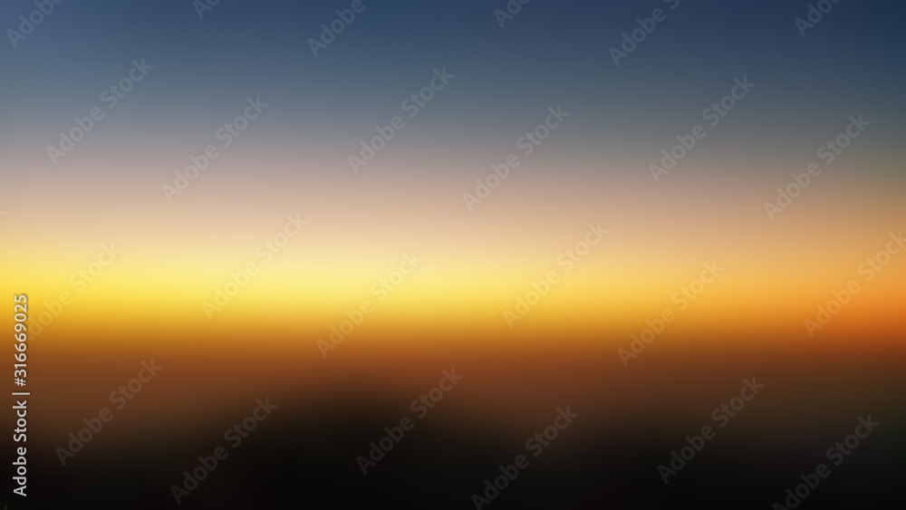 Blurred sunrise background in the early morning light.