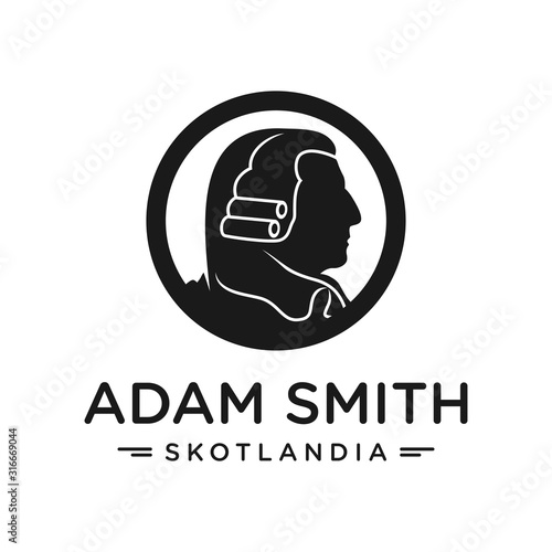 adam smith head logo