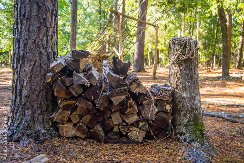 Loose pile of rope