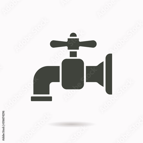 Faucet icon. Vector illustration for graphic and web design.