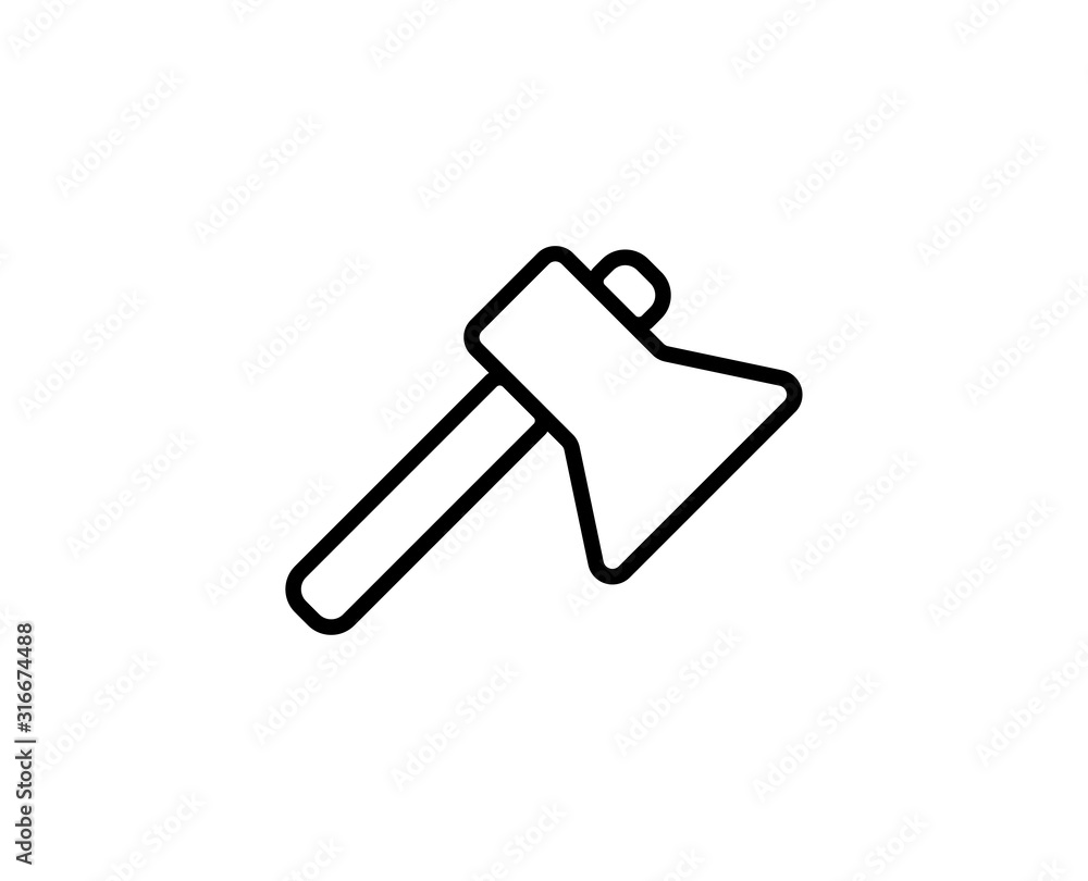 Axe line icon Axe line icon