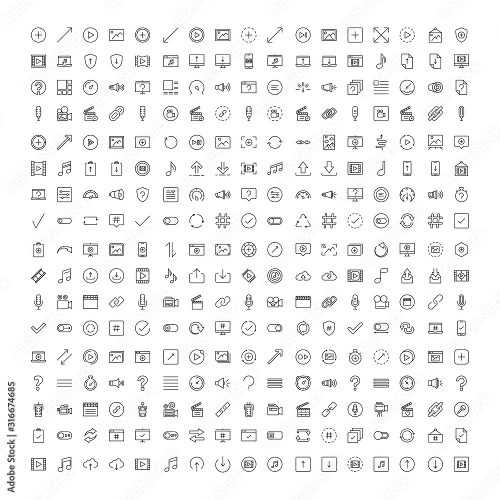 Sign icon set. Sign icon set.