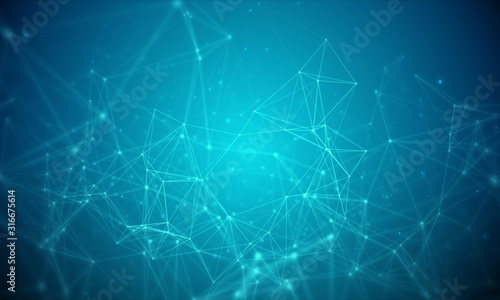 Abstract network background.Line connection concept