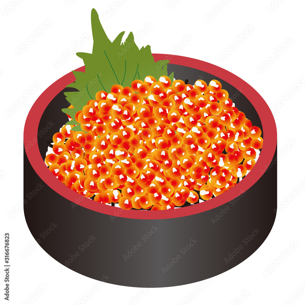 いくら丼 Stock イラスト Adobe Stock