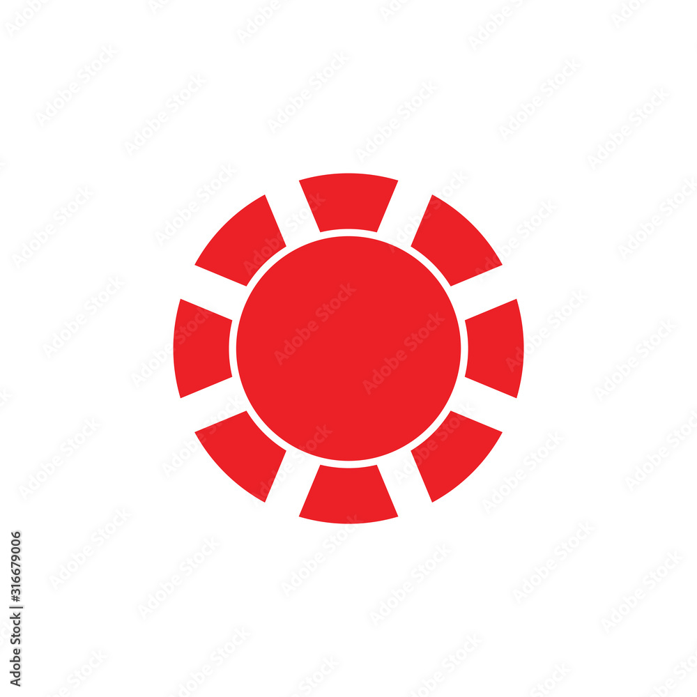 shine rays simple geometric circle logo vector shine rays simple geometric circle logo vector