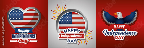 bundle of presidents day set emblems