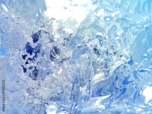 Abstract ice texture. © slay19