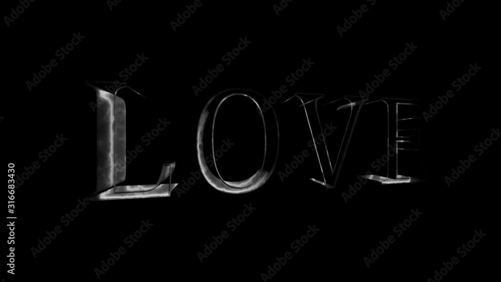 Neon sign. The word Love on a dark background. Design element for Valentine's Day. Neon sign. The word Love on a dark background. Design element for Valentine's Day.