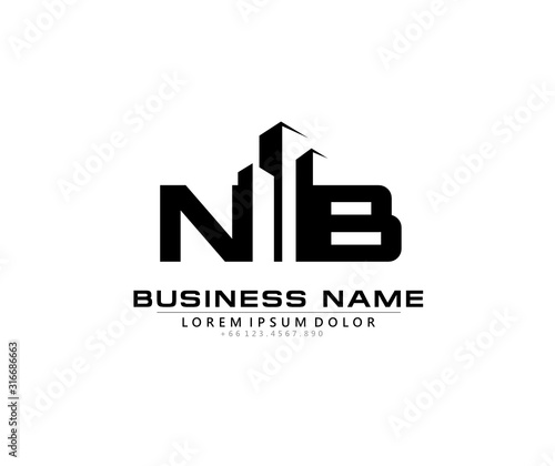 N B NB Initial building logo concept