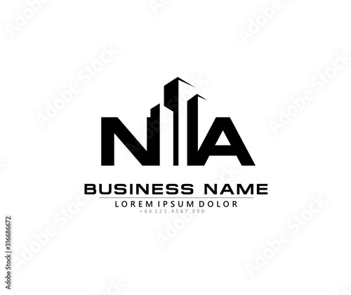 N A NA Initial building logo concept