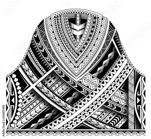 Maori half sleeve ornament